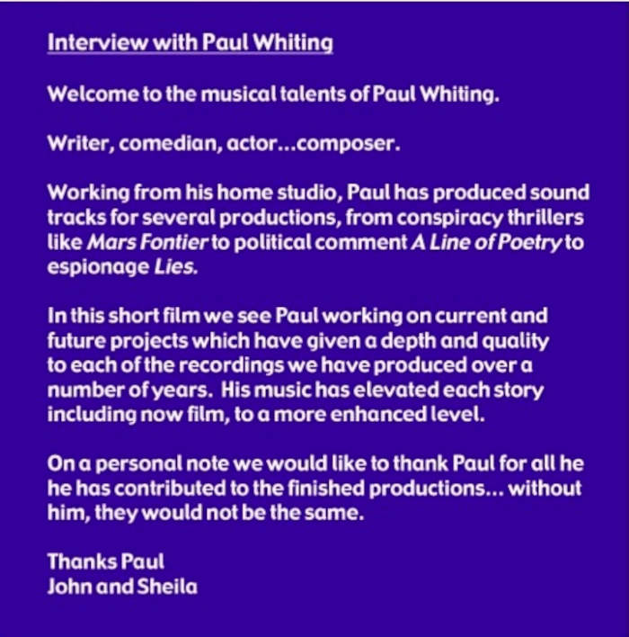 Paul Whiting Composer